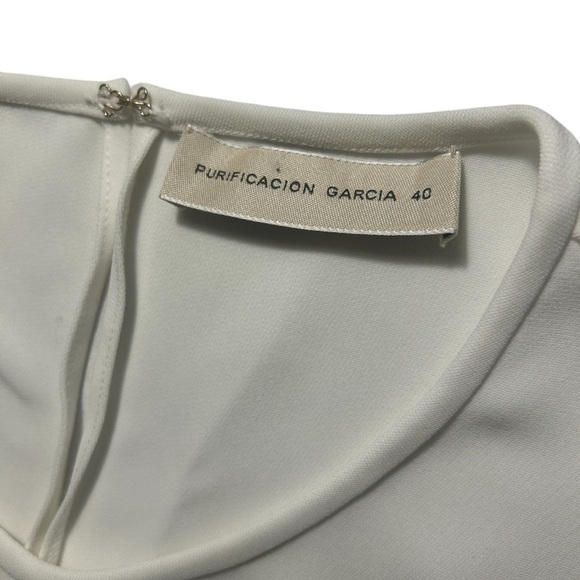 Purification Garcia Crew Neck Long Sleeve Bell Ruffle Cuffs Waist Tie Sz 40 - Picture 10 of 10